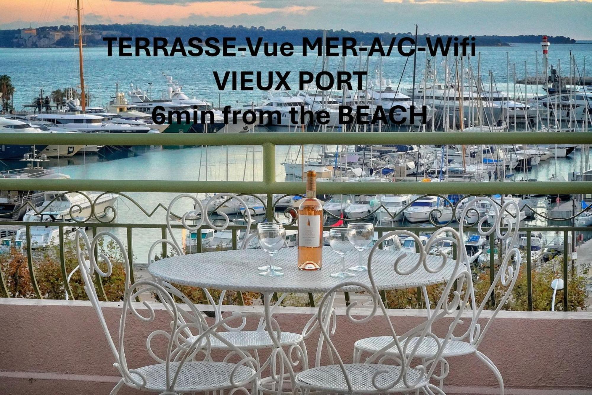 Superbe Duplex Idealement Situe Proche Plages Avec Grande Terrasse Vue Port !L A1B59 カンヌ エクステリア 写真